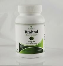 Organic Vegan Brahmi Increases Mental Clarity Stamina 450mg 60/120 Capsules