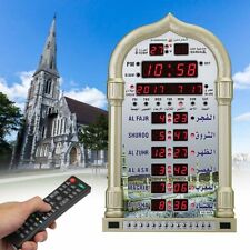 Azan Mosque Prayer Wall Clock Alarm Islamic Mosque Calendar Muslim Home Decor