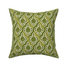 Islamic Persian Damask Turkish Throw Pillow Cover w Optional Insert by Roostery