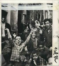 1962 Press Photo Muslims celebrate ceasefire in Casbah of Algiers - pio11371
