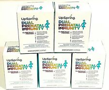 5x UpSpring Dual Prenatal Immunity Dietary Supplement 30 Caps/ea EXP 7/2022