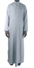 Muslim White Dresses Thobe Kaftan Islamic Men Jubba Clothing Arabic Thobes Robe 