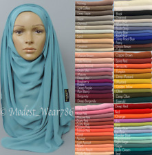 Premium Quality Chiffon Maxi Hijab Scarf Muslim Headcover 180x70 - 180x85 Cm