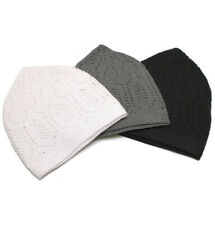 Modefa Turkish Islamic Men's Kufi Cap | Knit Prayer Hat Takke - Combo Set of 3