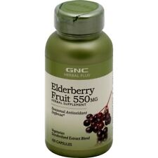 GNC Herbal Plus Elderberry Fruit 550mg, Capsules, 100 ea
