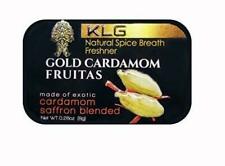 KLG Gold Cardamom Fruitas Natural Spice Breath Freshener w/24k Edible Gold