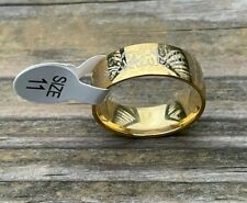 Muslim Rings Gold Tone Fashion Jewelry Religious Ring Shahadat Kalma  Size 11