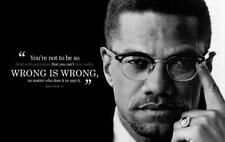 MALCOLM X QUOTE GLOSSY POSTER PICTURE PHOTO PRINT BANNER nation of islam 6544