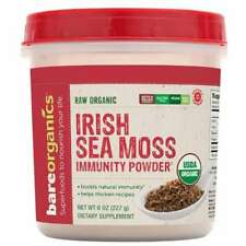 BareOrganics Raw Organic Irish Sea Moss 8 oz Pwdr