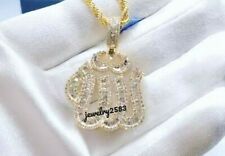 Muslim Jewelry Men's 2.34 Ct Baguette Sim Diamond Allah Charm Pendant 925 Silver