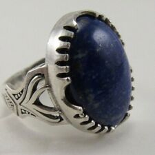 Islamic Natural LAPIZ LAZULI Sterling Silver 925 men ring  1