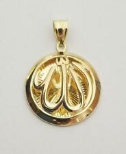 14k Yellow Real Gold Muslim Arabic Allah God Charm Pendant