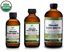Organic Black Seed Oil - 100% Pure Cold Pressed Cumin Nigella Sativa Fresh Bulk