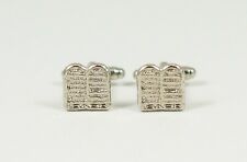 Ten Commandments Cufflinks--Jewish Christian Muslim Moses Torah 10 Tablets LDS