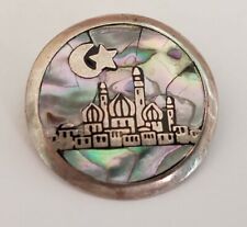 Crescent Moon Star Mosque Islamic Muslim Religious  Pendant  & Free Chain((226))