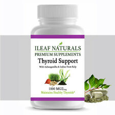 iLeafNaturals Thyroid Support With Ashwagandha & Iodine From Kelp -1000MG