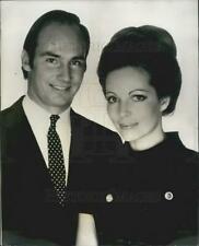 1969 Press Photo Aga Khan.Muslim leader and fiancee Lady James Crichton-Stuart