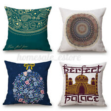 45x45cm Muslim Cotton Linen Pillowcase Cushion Cover Throw Home Sofa Bed Decor