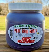 RAW HONEY WILDFLOWER 3 LB / 1.36kg / 48oz  100% PURE LOCAL NJ/NY/PA USA