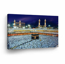 Islamic Wall Art Kaabah Mecca Masjid Al-Haram Suudi Arabia Canvas Print Decor