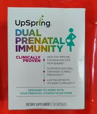 FOUR 30ct UpSpring Dual Prenatal Immunity 120 Capsules Total Exp 7/2022