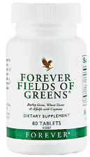 Forever Fields of Greens, 80 Tablets, alfalfa, wheat grass, barley, HALAL/KOSHER