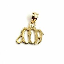 New 14K Yellow Gold Allah Islamic God Pendant Charm religious fine jewelry 1.4g