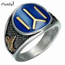 MENDEL Men's Islamic Turkish Kayi Tribe Ertugrul Ring Stainless Steel Size 7-15