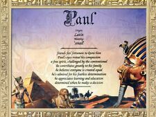 "Egypt" Name Meaning Print Personalized (Landscape Muslim Africa Geographic)