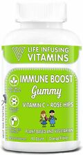 LIV Kids Immune Boost GUMMY Vitamin C, Rose Hips, Plant Based 90 Count Exp 10/20