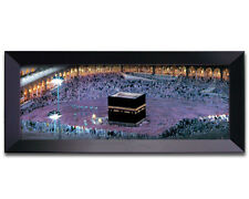 Framed Canvas: THE KABAH -33x13 -Islamic Arabic Art Gift Decor - Ramadan