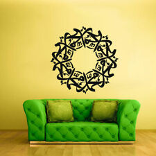 Wall Vinyl Sticker Bedroom Decal Persian Islam Circle Caligraphy Quotes (Z2181)