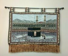 tapestry Islamic hand beaded Embroidered wall hanging Art home decor Kaaba Mecca