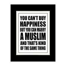 Marry a MUSLIM - Matted for 11x14 Frame