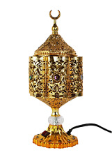 Islamic metal Tower Shape Electric Incense Burner gold color 110 V, resin bakhoo