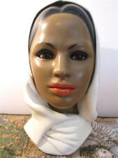Vintage Mid-Century MARWAL Chalkware Exotic Women's Head Bust, Muslim Egyptian?