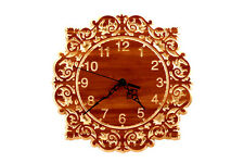 Handmade Wooden Clock Circular Frame 3 5