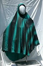 Adult Amira Khimar One Piece Somali Hijab Muslim Women Overhead GREEN Scarf