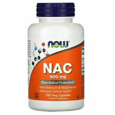 NAC N-Acetyl Cysteine 100 Vegetarian Capsules, 600 mg. Exp. 2026, Kosher, Halal