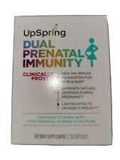 UpSpring Dual Prenatal Immunity Dietary Supplement 30 Caps, Exp 07/2022