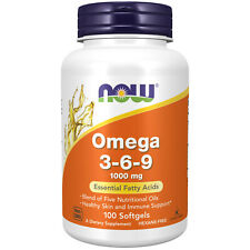 Now Foods Omega 3 6 9 1000 mg 100 Softgels FRESH Made IN USA