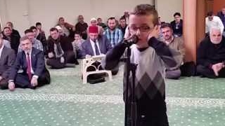 Child beautiful adhan